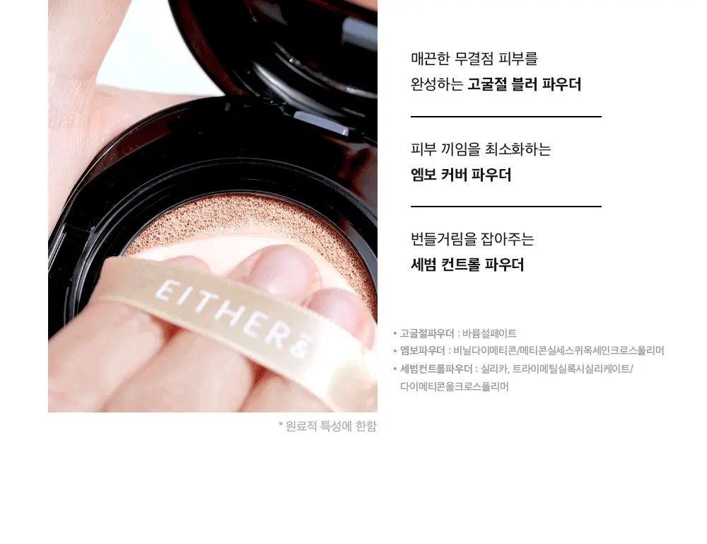 [RIIZE원빈PICK] 이더앤 블러 픽셀 쿠션 12g 6종 (단품/기획) 상세페이지 4
